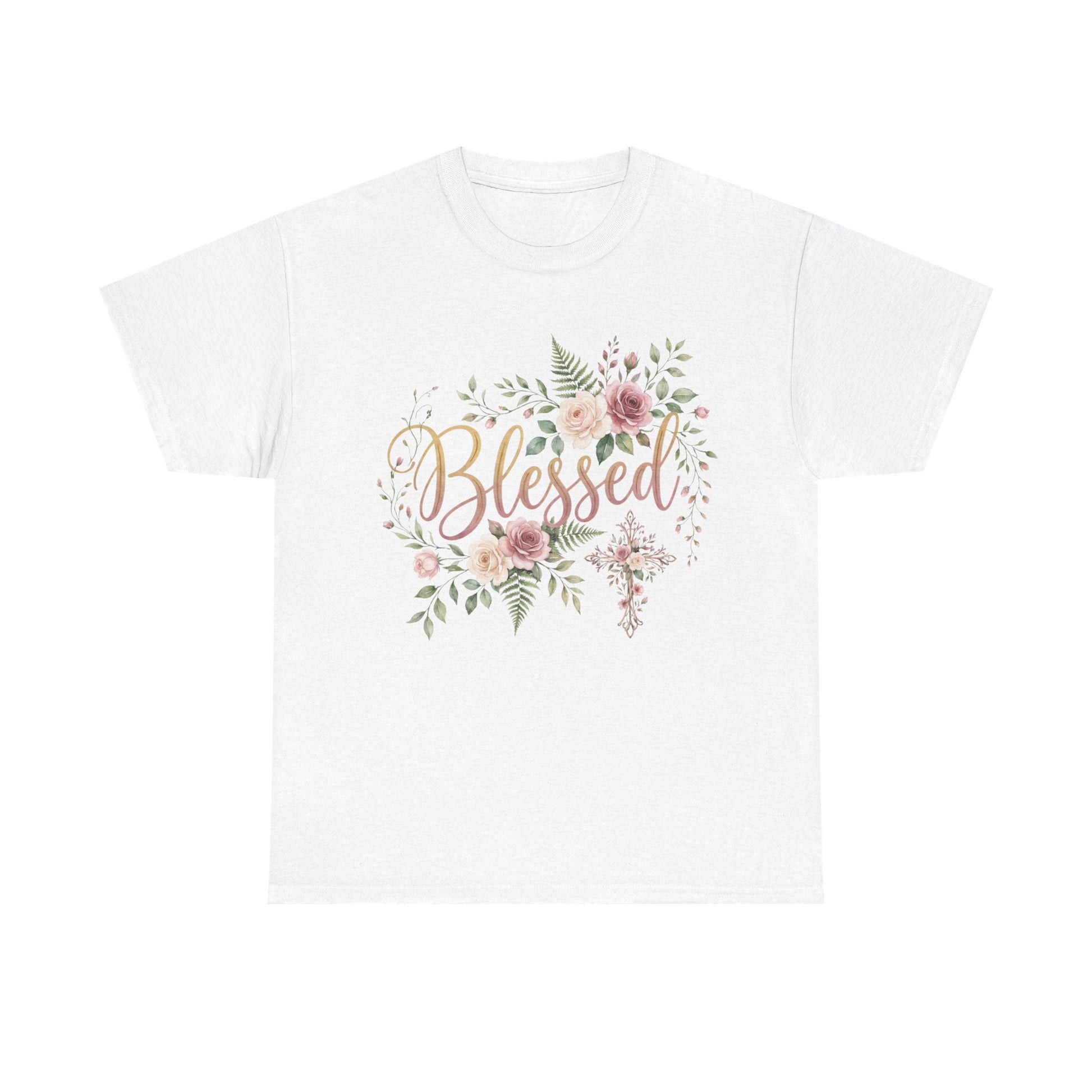 Blessed Floral Tee — Women's Inspirational T-Shirt
