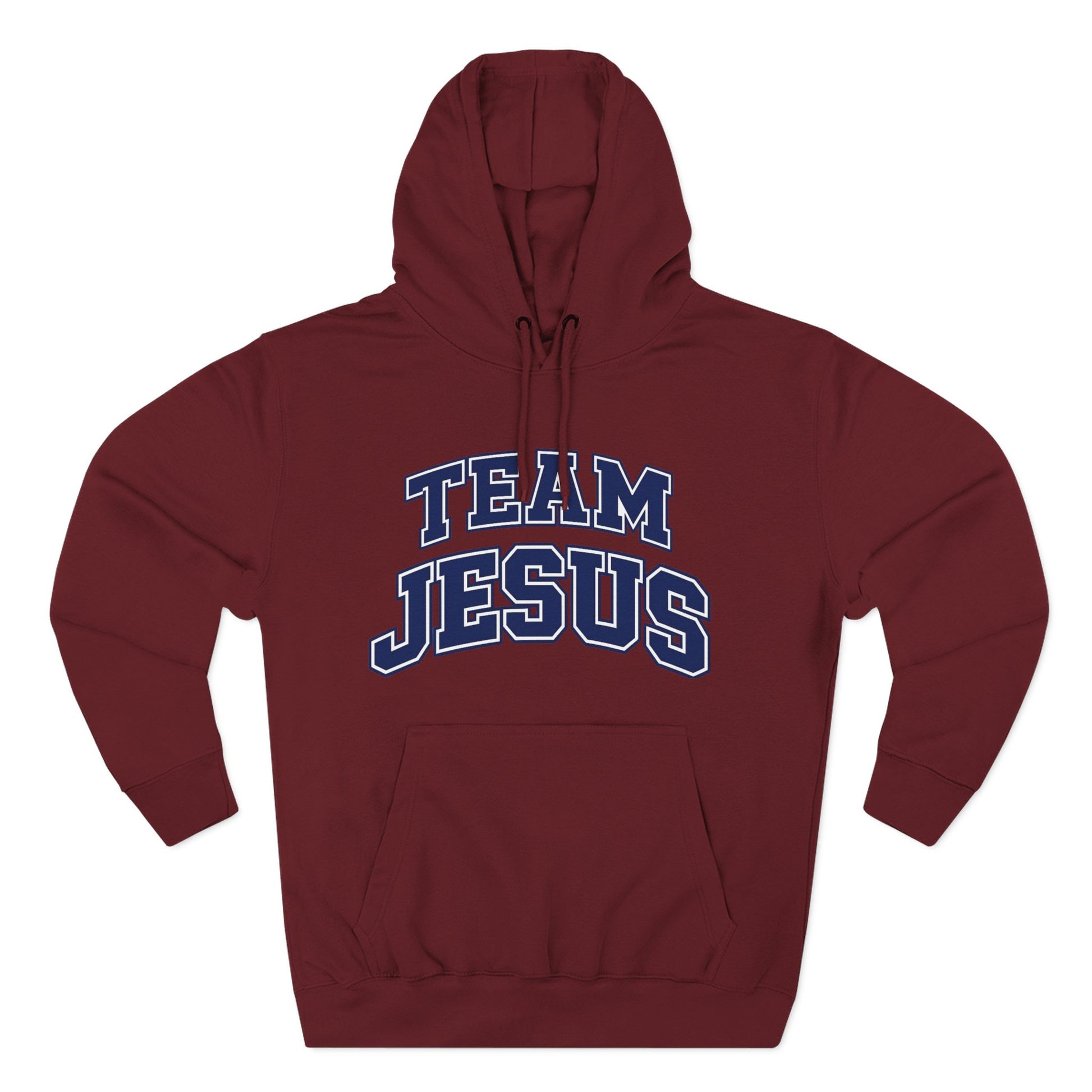 "Team Jesus" Hoodie — Classic Christian Embroidered  Fleece Pullover