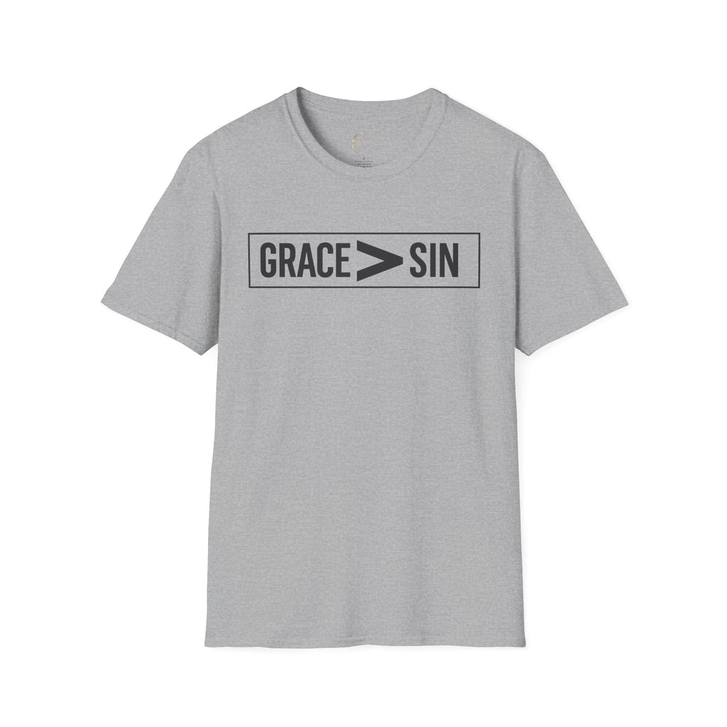 "Grace Greater Than Sin" Christian Minimalist T-Shirt