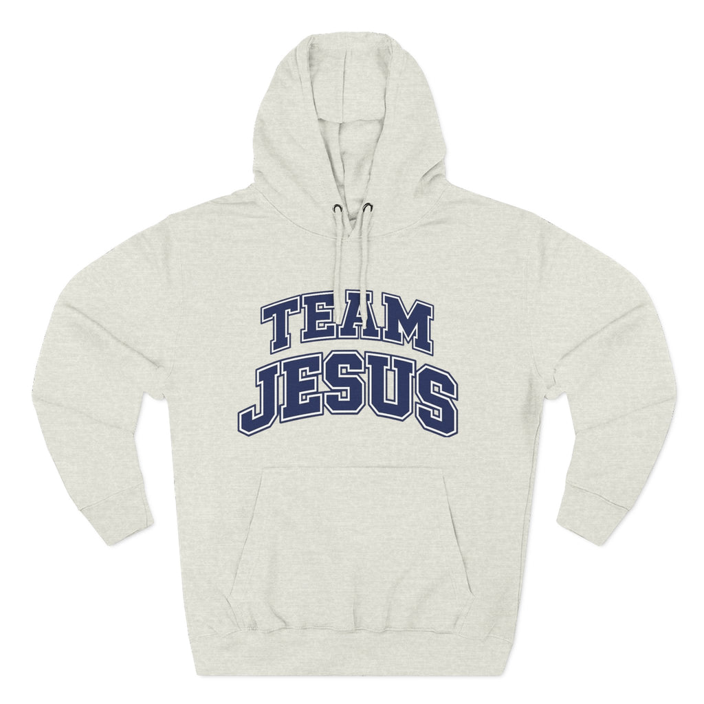 "Team Jesus" Hoodie — Classic Christian Embroidered  Fleece Pullover