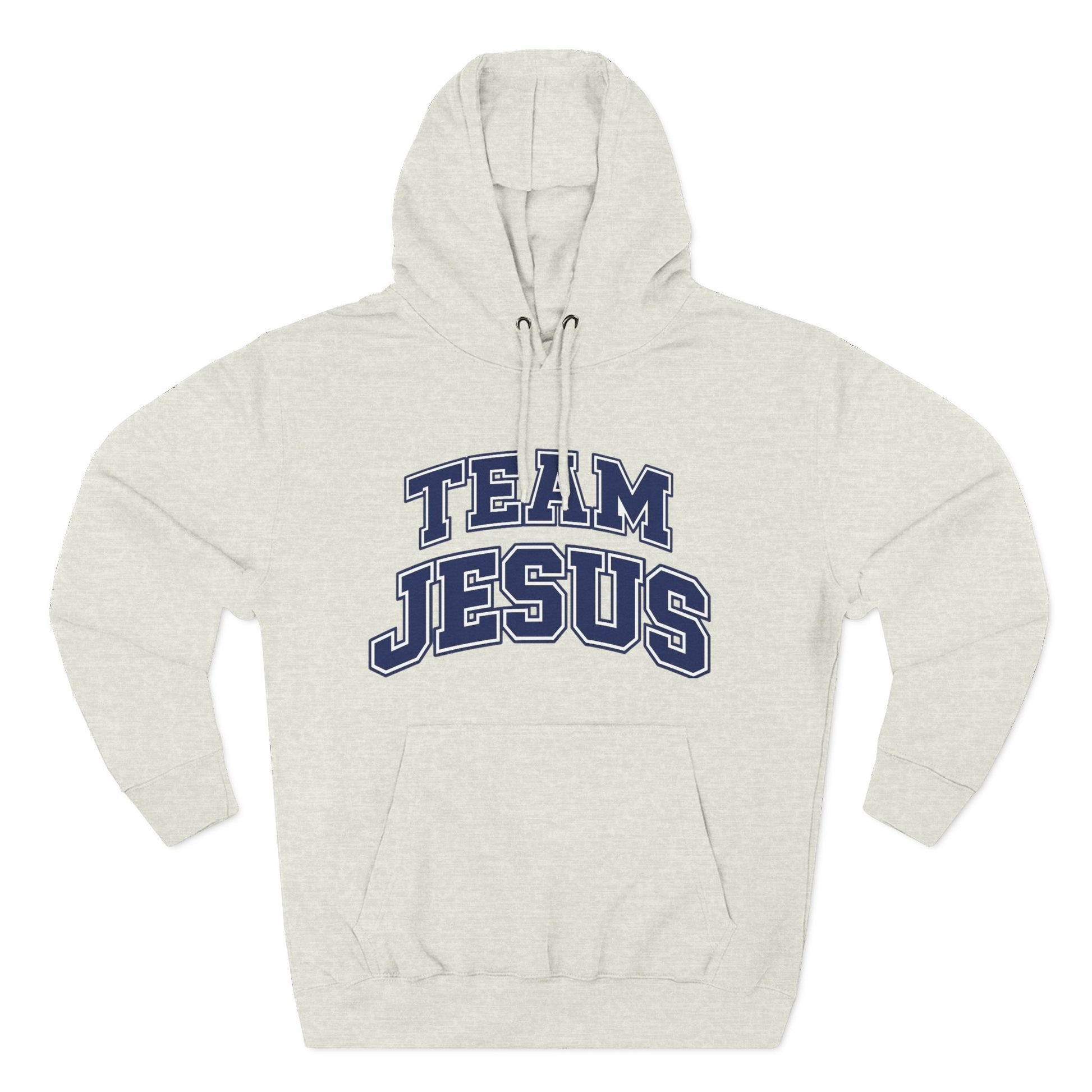 "Team Jesus" Hoodie — Classic Christian Embroidered  Fleece Pullover