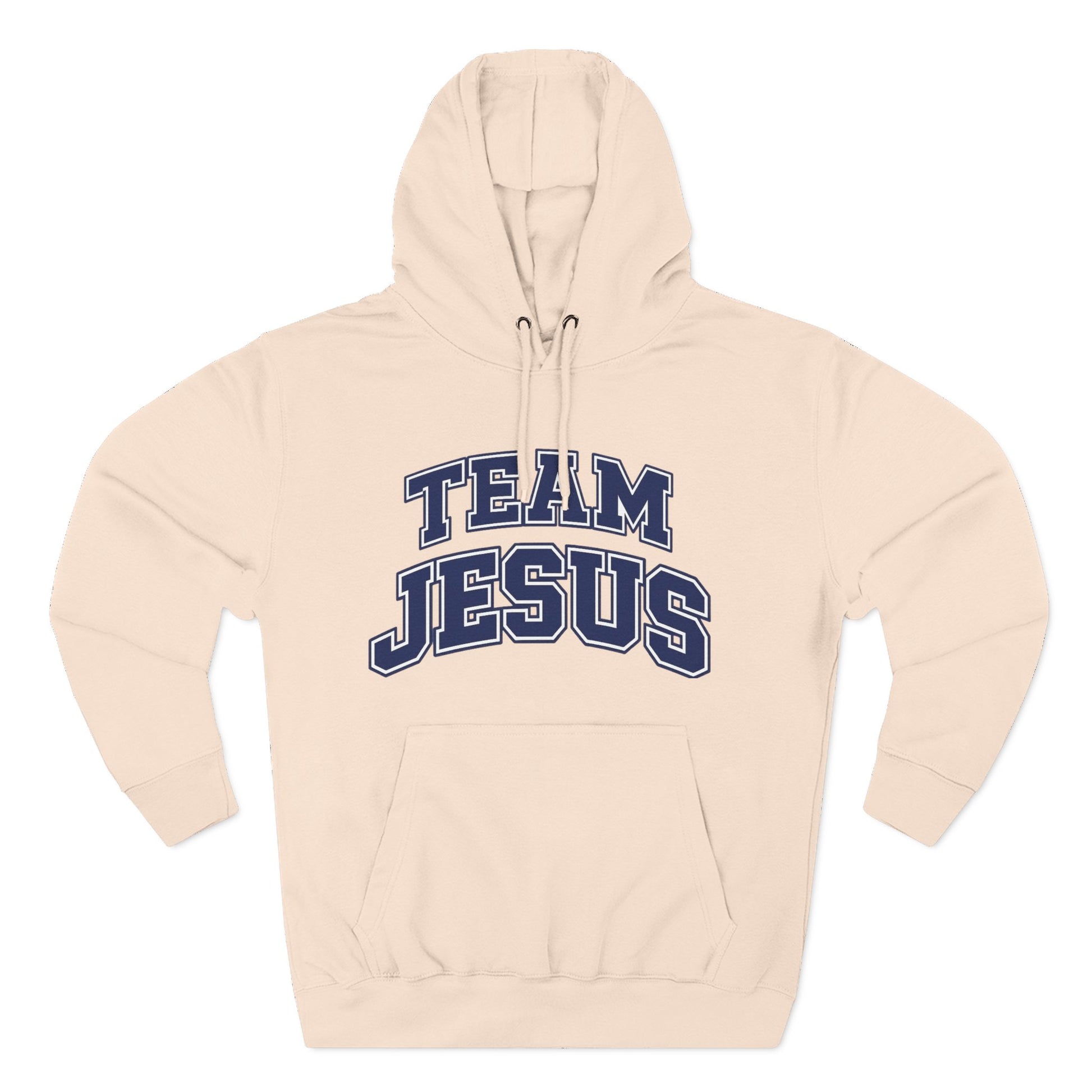 "Team Jesus" Hoodie — Classic Christian Embroidered  Fleece Pullover