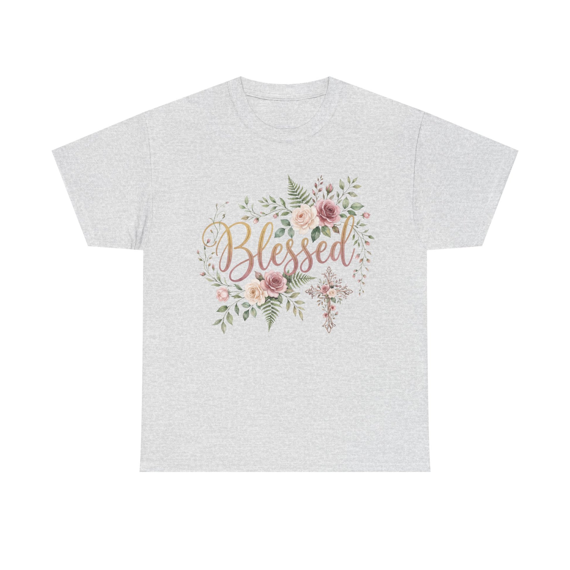 Blessed Floral Tee — Women's Inspirational T-Shirt