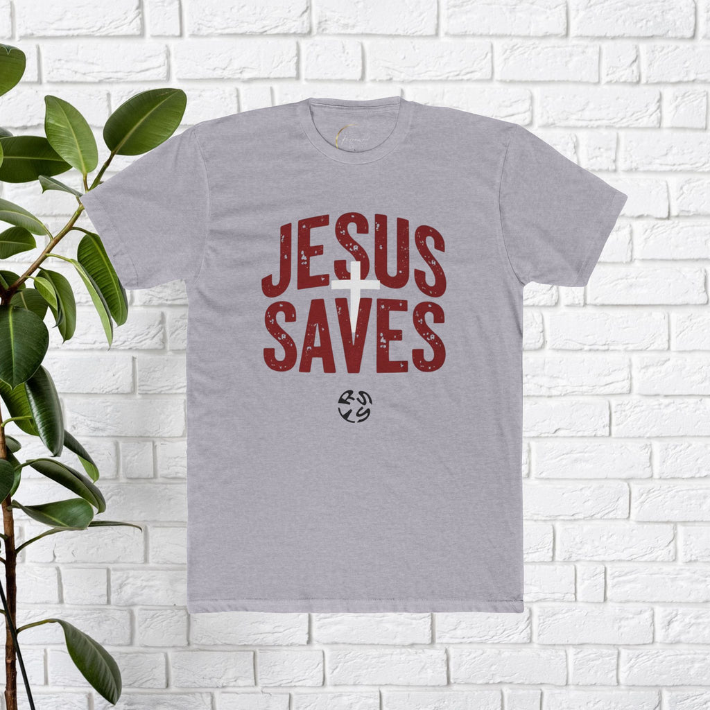 Jesus Saves Unisex Cotton Crew Tee