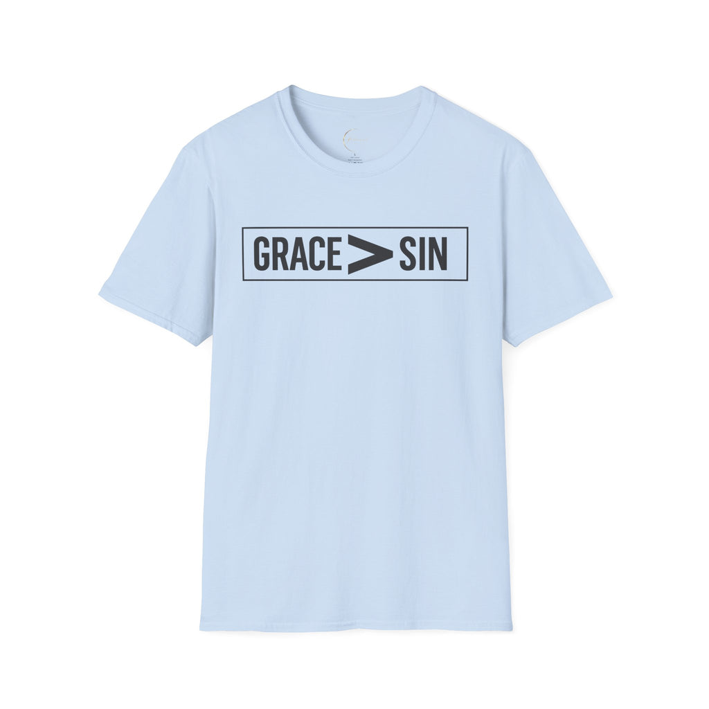 "Grace Greater Than Sin" Christian Minimalist T-Shirt