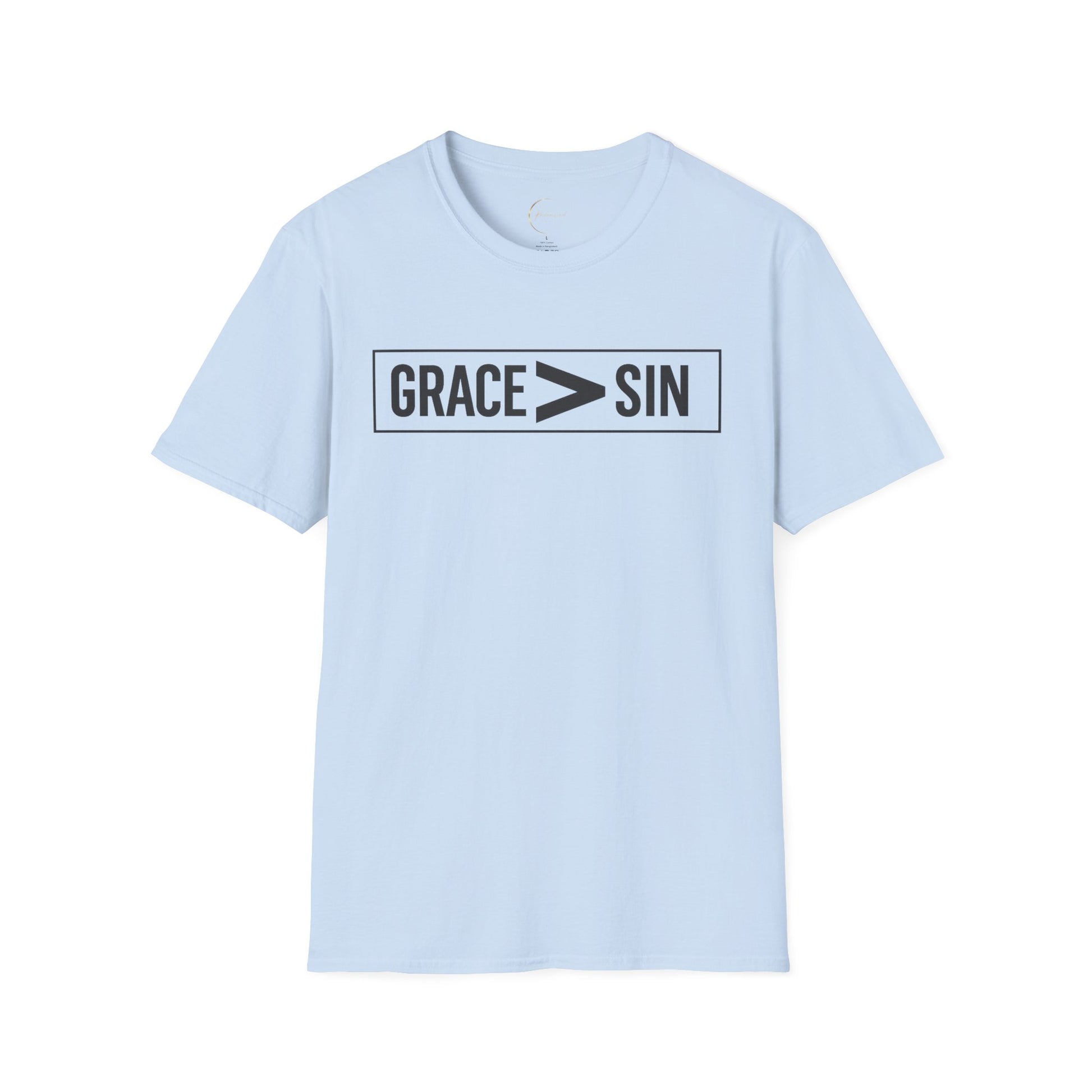 "Grace Greater Than Sin" Christian Minimalist T-Shirt