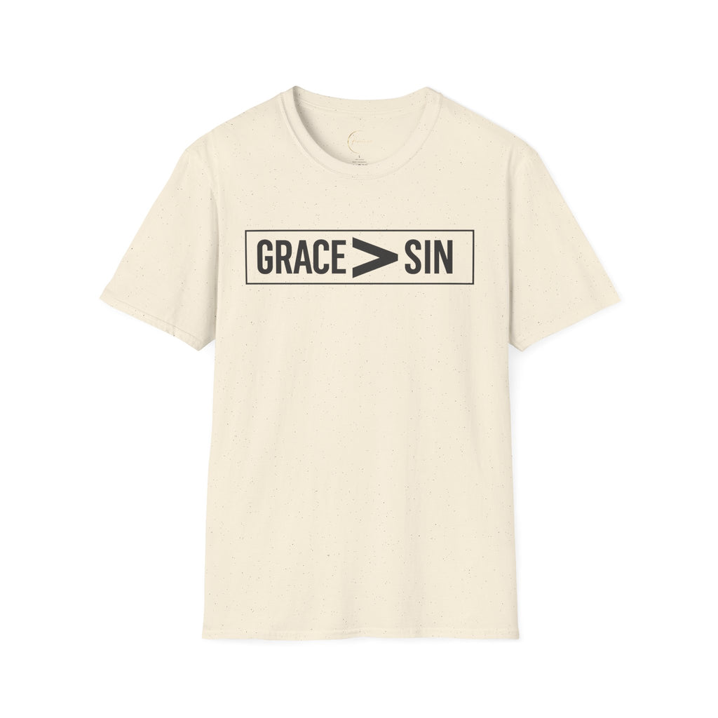 "Grace Greater Than Sin" Christian Minimalist T-Shirt