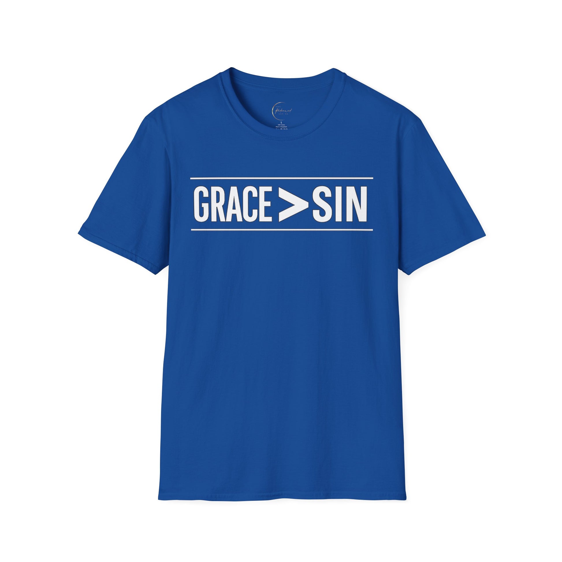 "Grace Greater Than Sin" Christian Minimalist T-Shirt