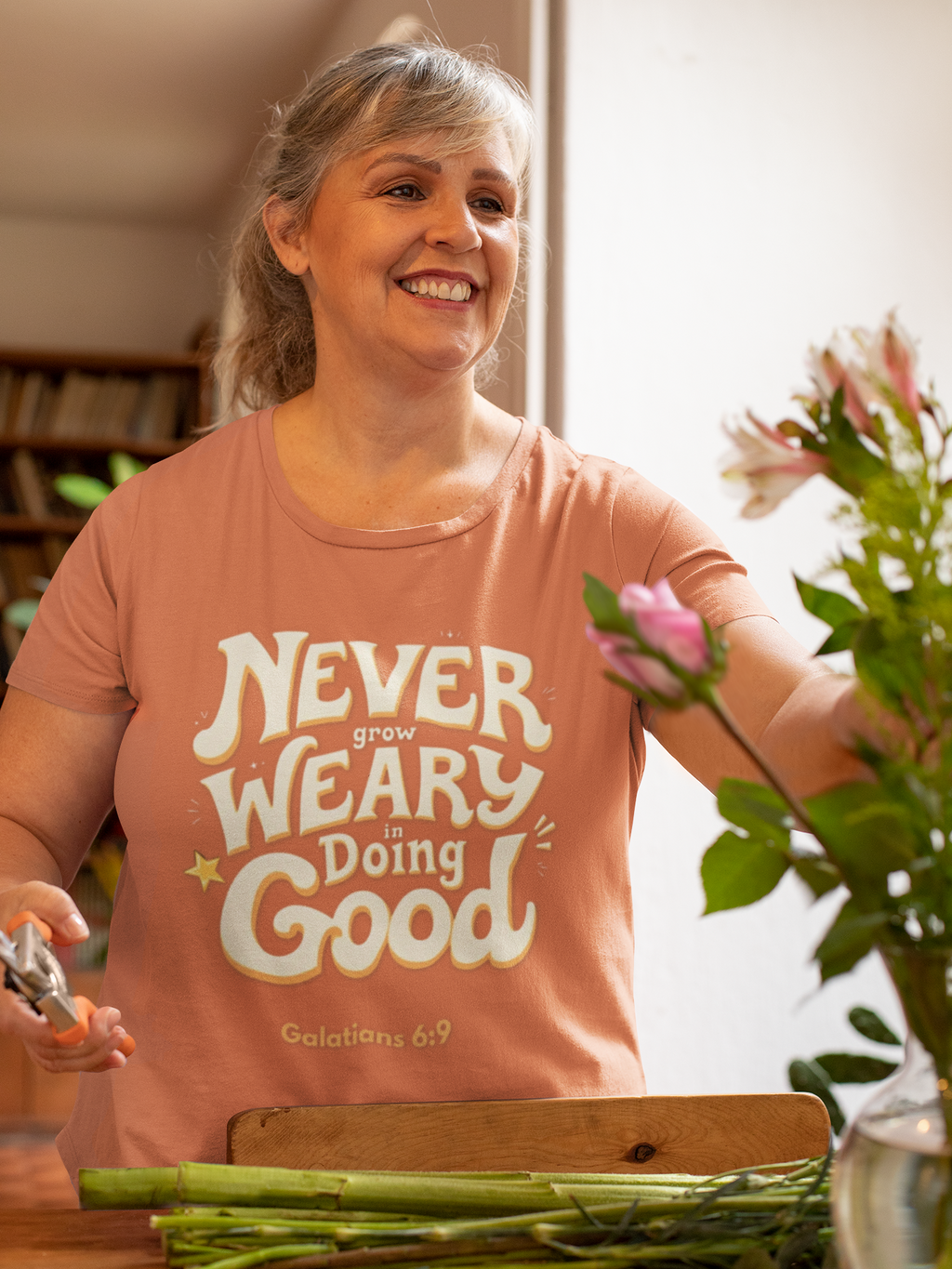 "Don't Grow Weary in Doing Good" Inspirational T-shirt