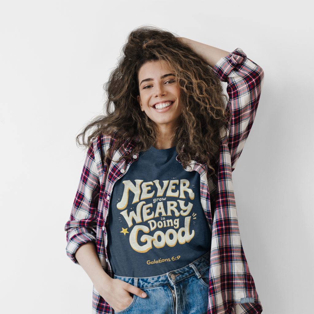"Don't Grow Weary in Doing Good" Inspirational T-shirt