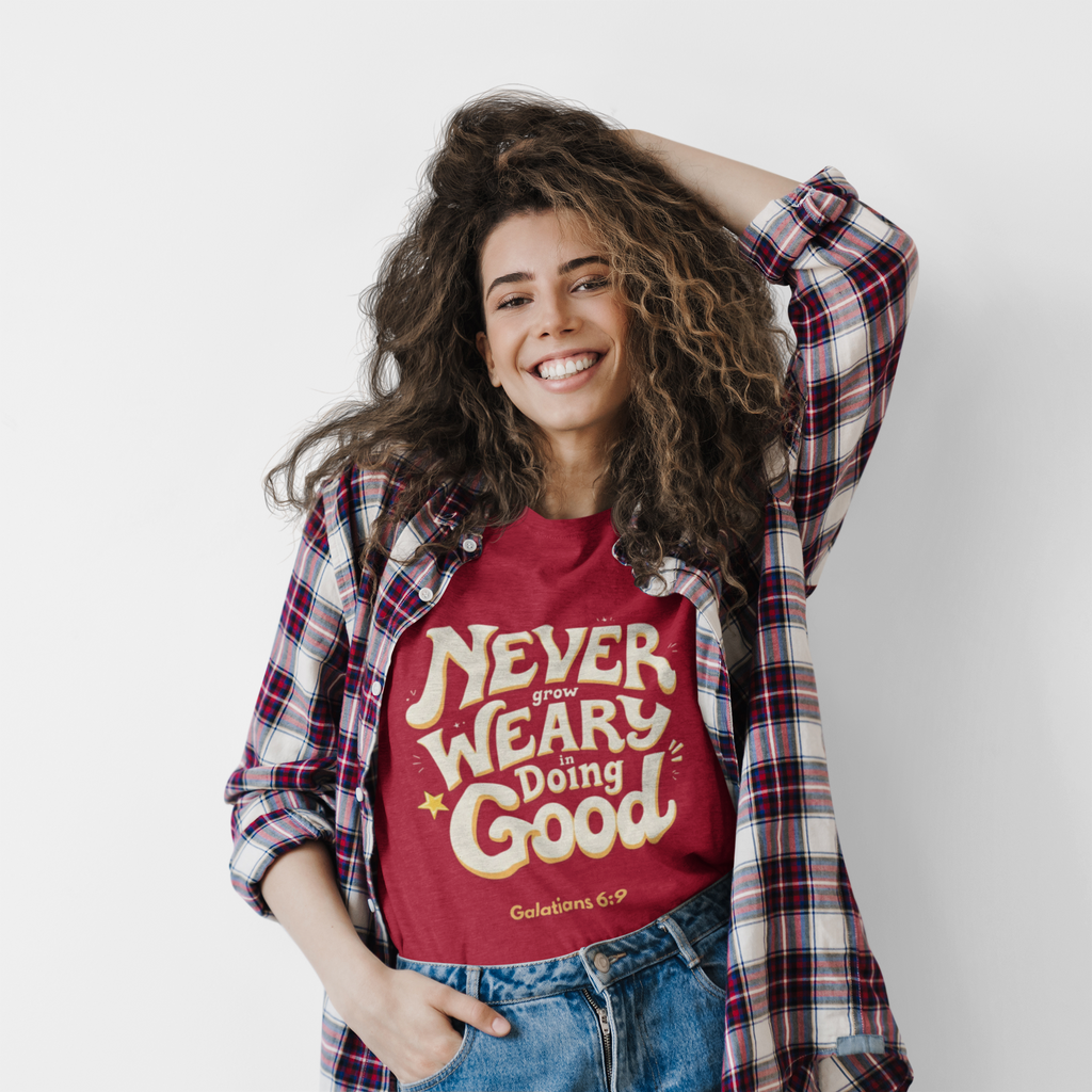 "Don't Grow Weary in Doing Good" Inspirational T-shirt