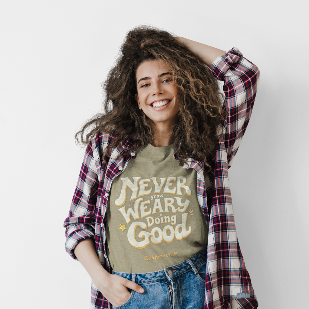 "Don't Grow Weary in Doing Good" Inspirational T-shirt