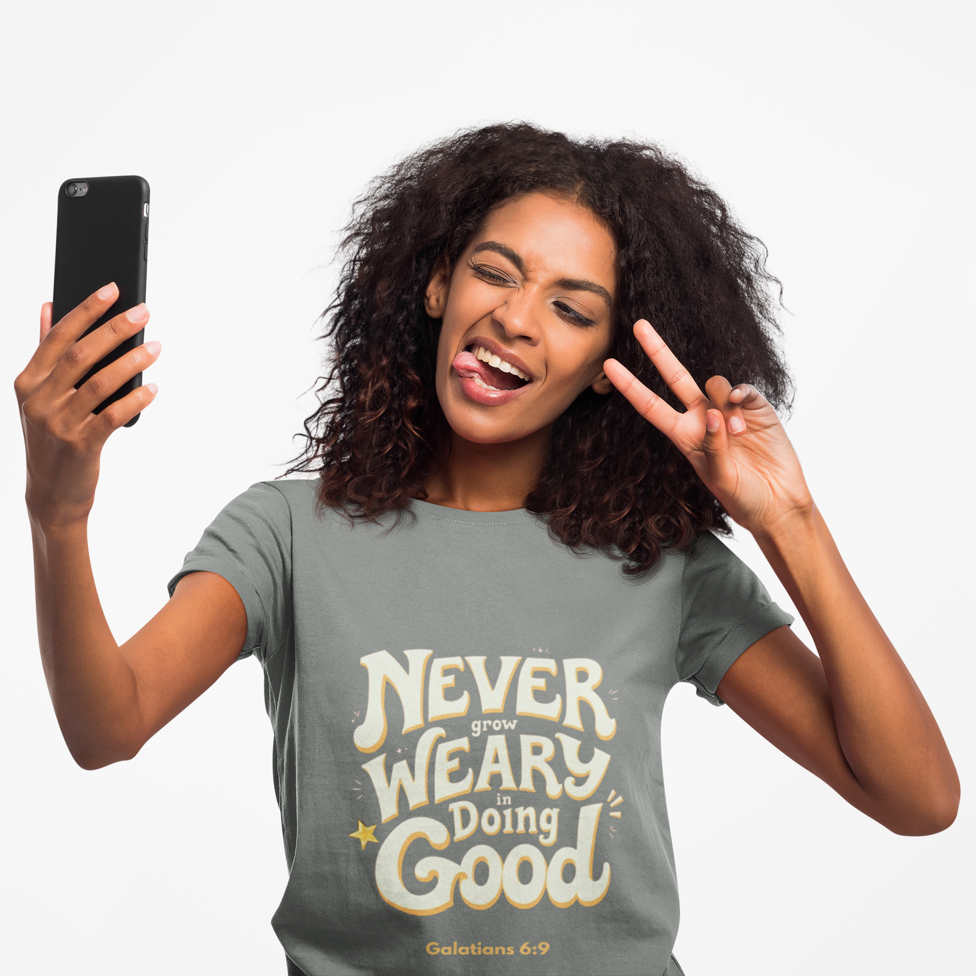 "Don't Grow Weary in Doing Good" Inspirational T-shirt