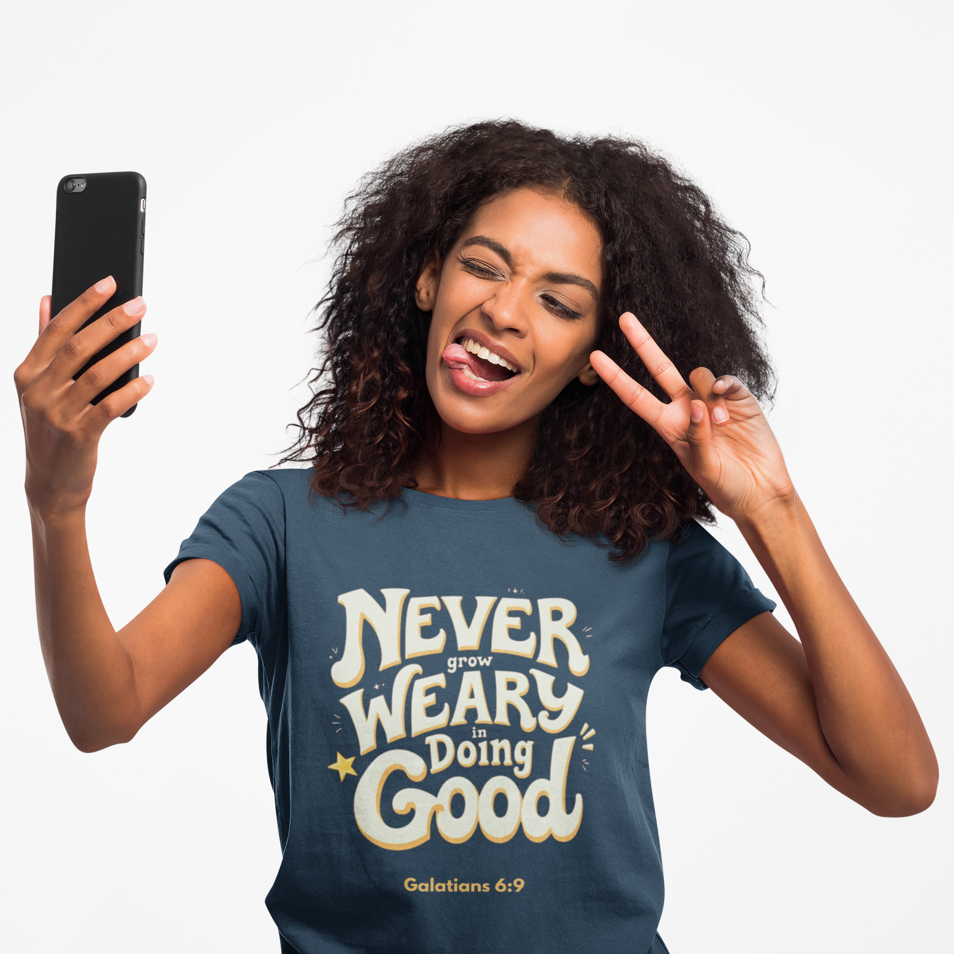 "Don't Grow Weary in Doing Good" Inspirational T-shirt