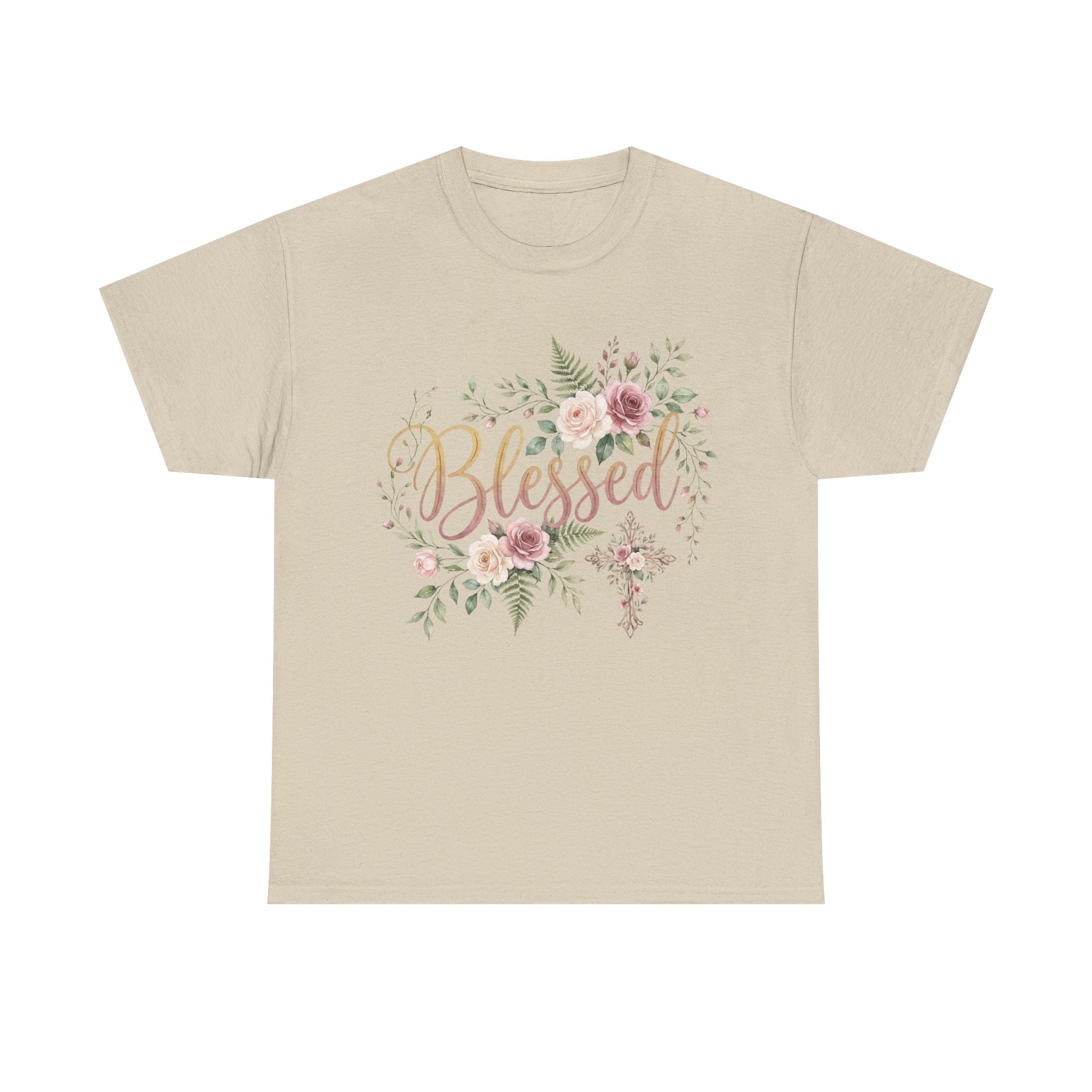 Blessed Floral Tee — Women's Inspirational T-Shirt