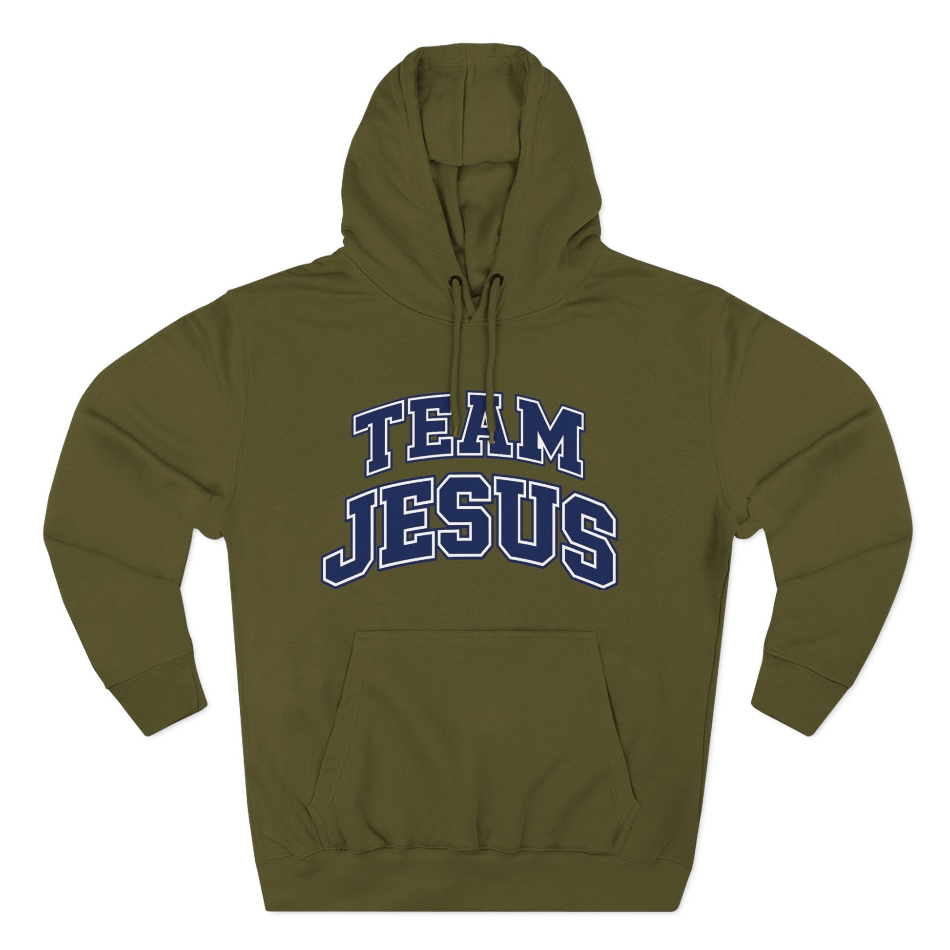 "Team Jesus" Hoodie — Classic Christian Embroidered  Fleece Pullover