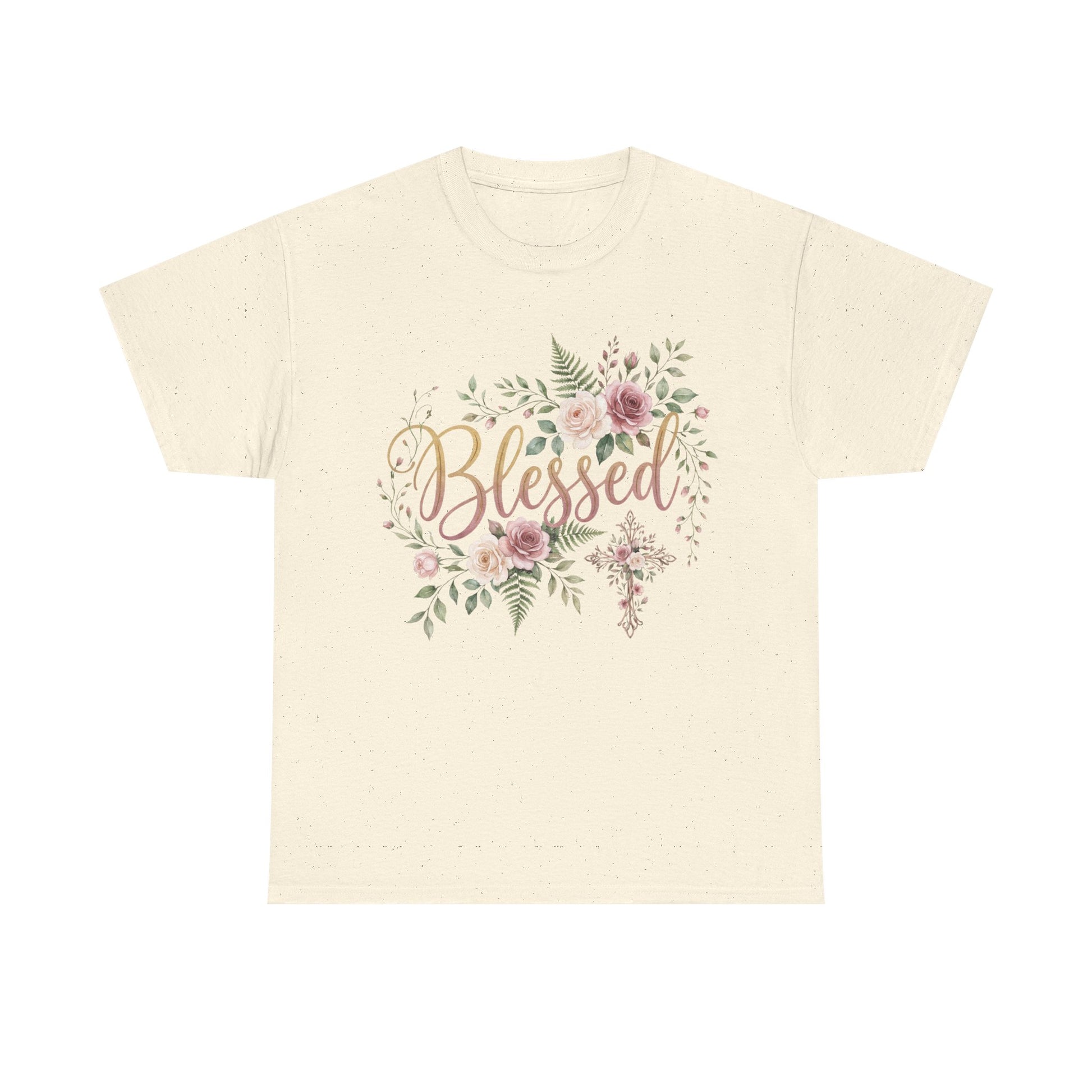Blessed Floral Tee — Women's Inspirational T-Shirt