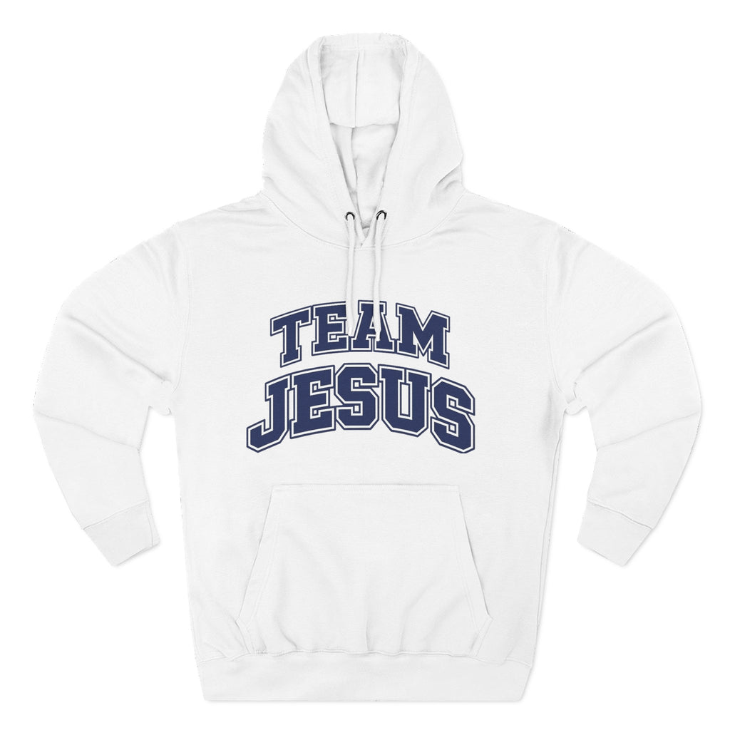"Team Jesus" Hoodie — Classic Christian Embroidered  Fleece Pullover