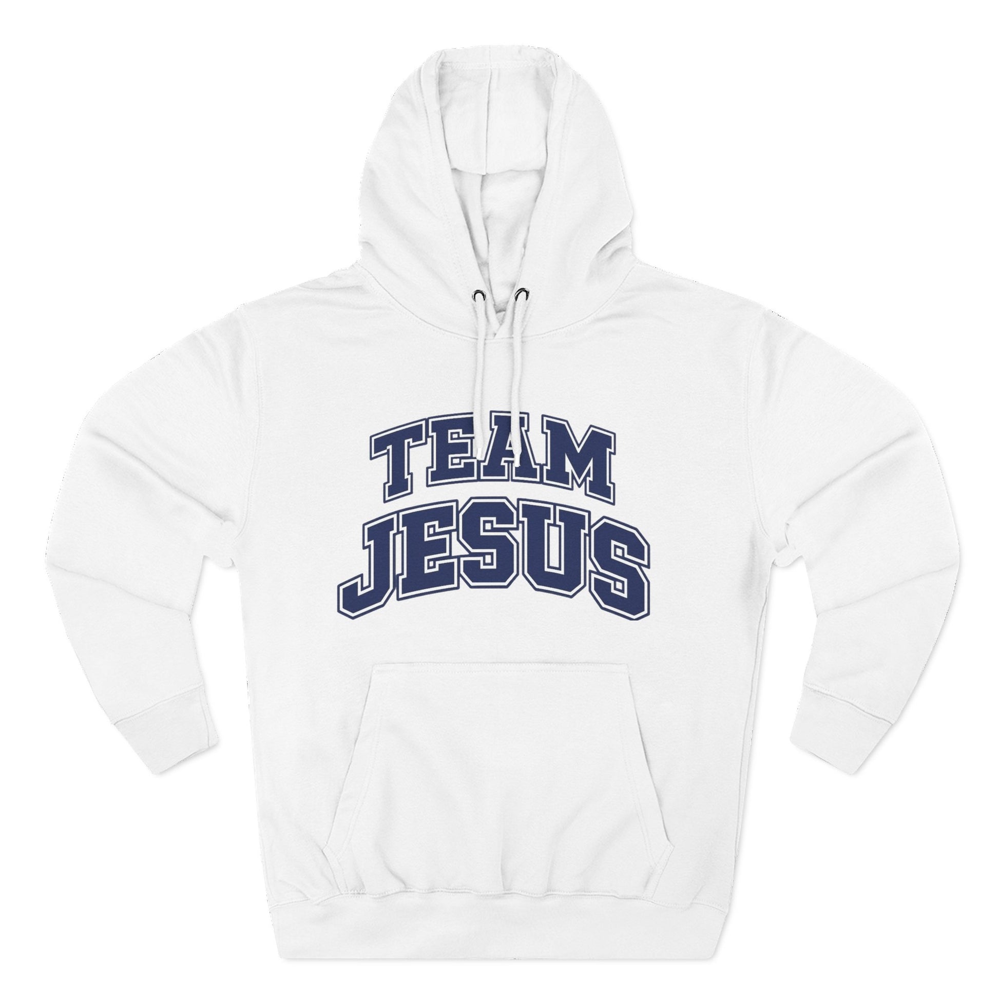 "Team Jesus" Hoodie — Classic Christian Embroidered  Fleece Pullover