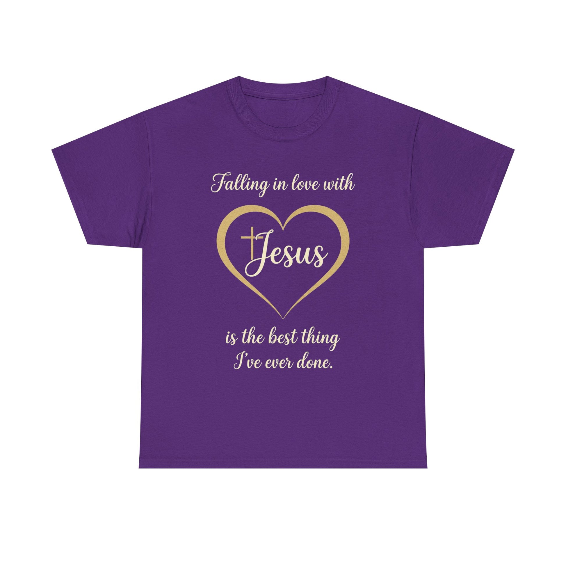 Falling in Love with Jesus —  Unisex Christian Faith Quote T-Shirt