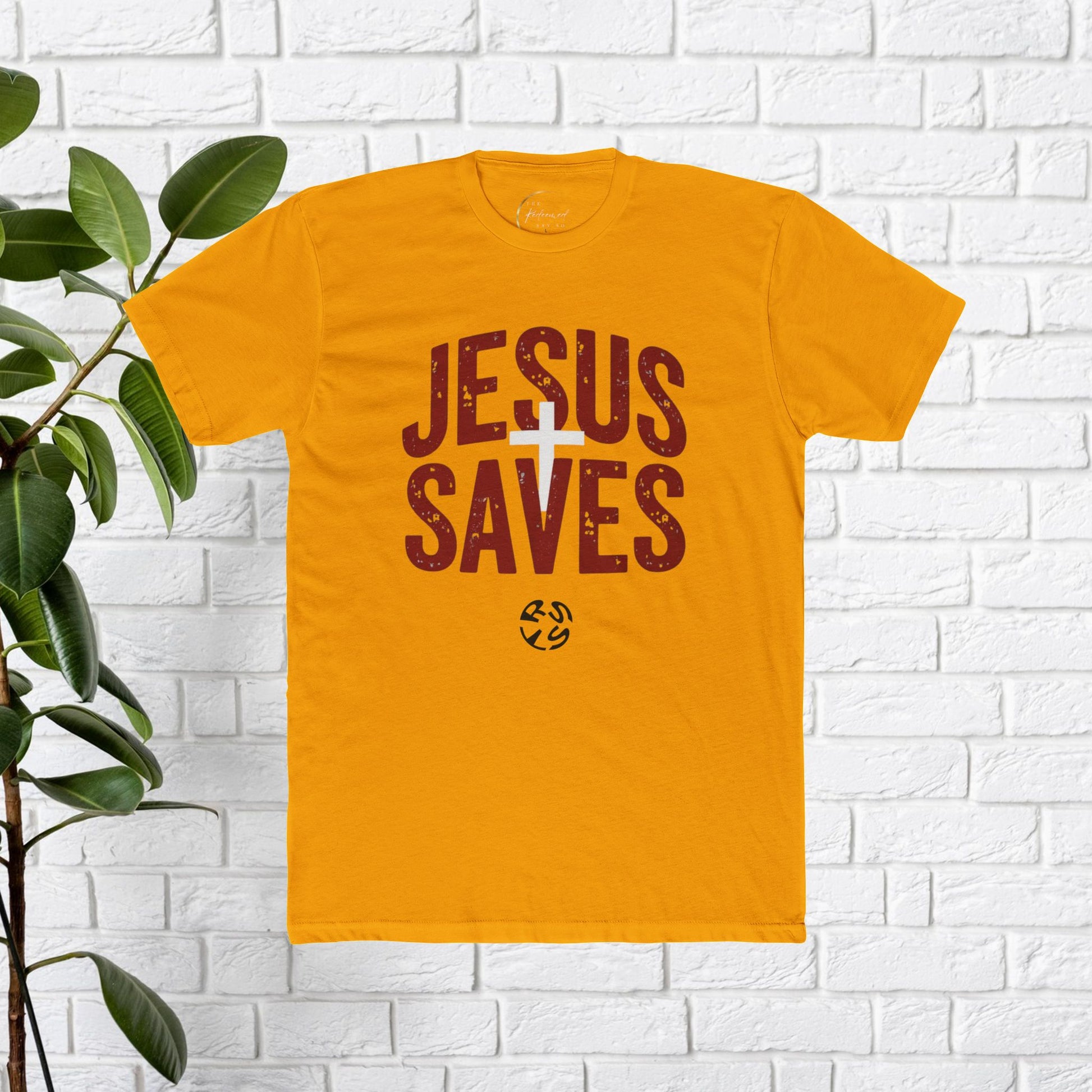 Jesus Saves Unisex Cotton Crew Tee