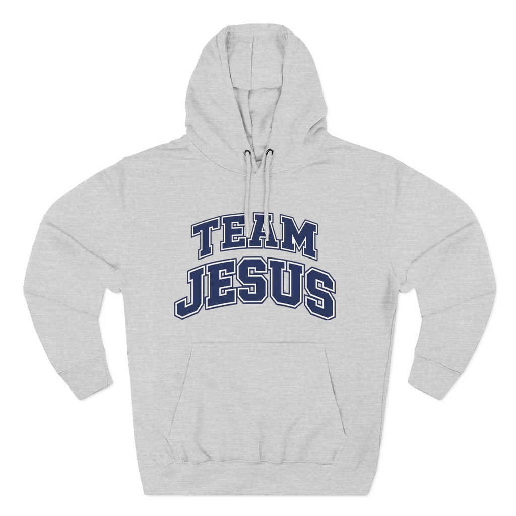 "Team Jesus" Hoodie — Classic Christian Embroidered  Fleece Pullover