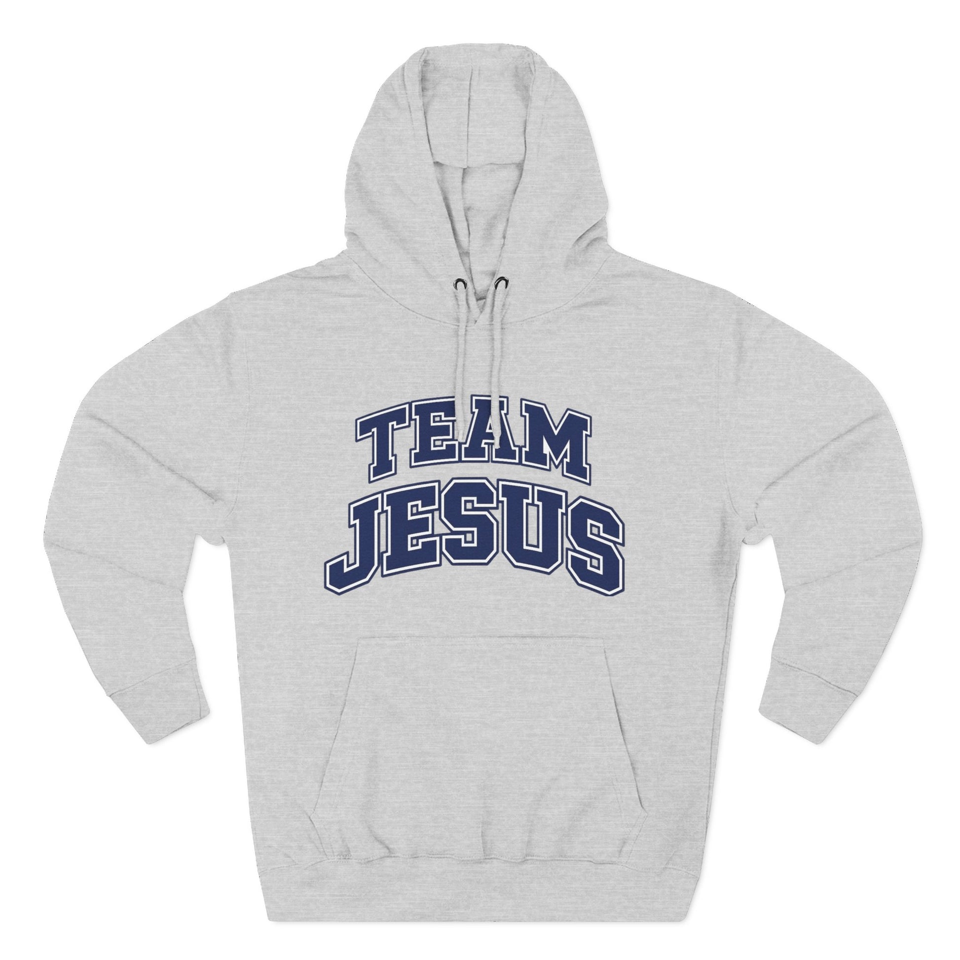 "Team Jesus" Hoodie — Classic Christian Embroidered  Fleece Pullover