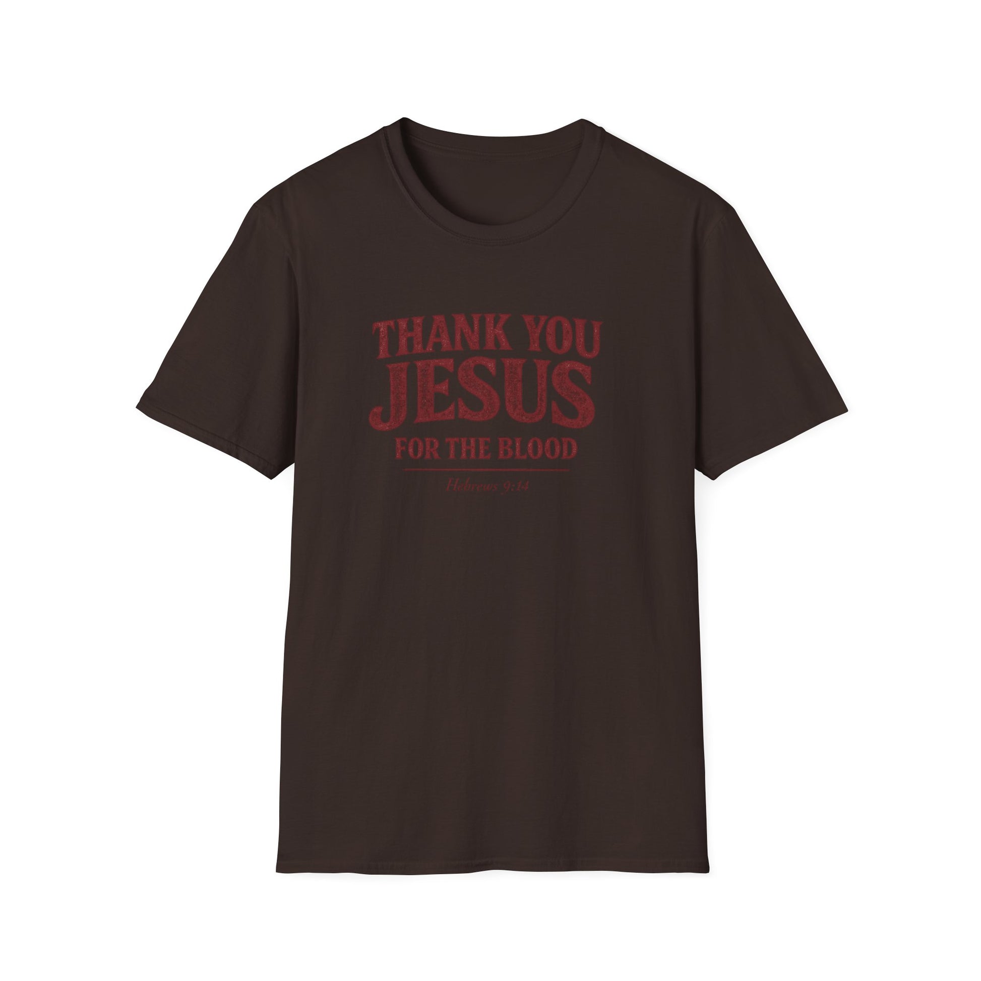 Thank You Jesus For The Blood  — Unisex Soft Style Tee