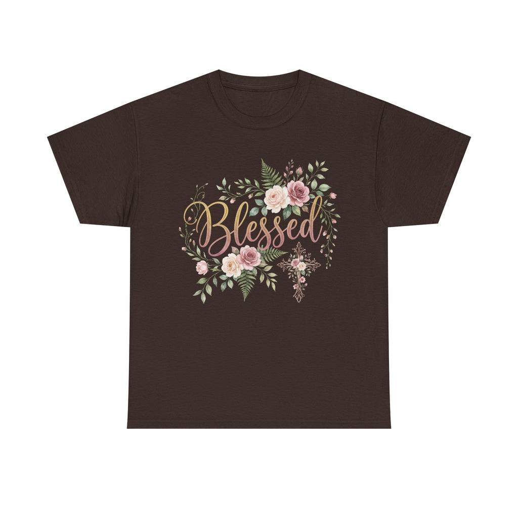 Blessed Floral Tee — Women's Inspirational T-Shirt