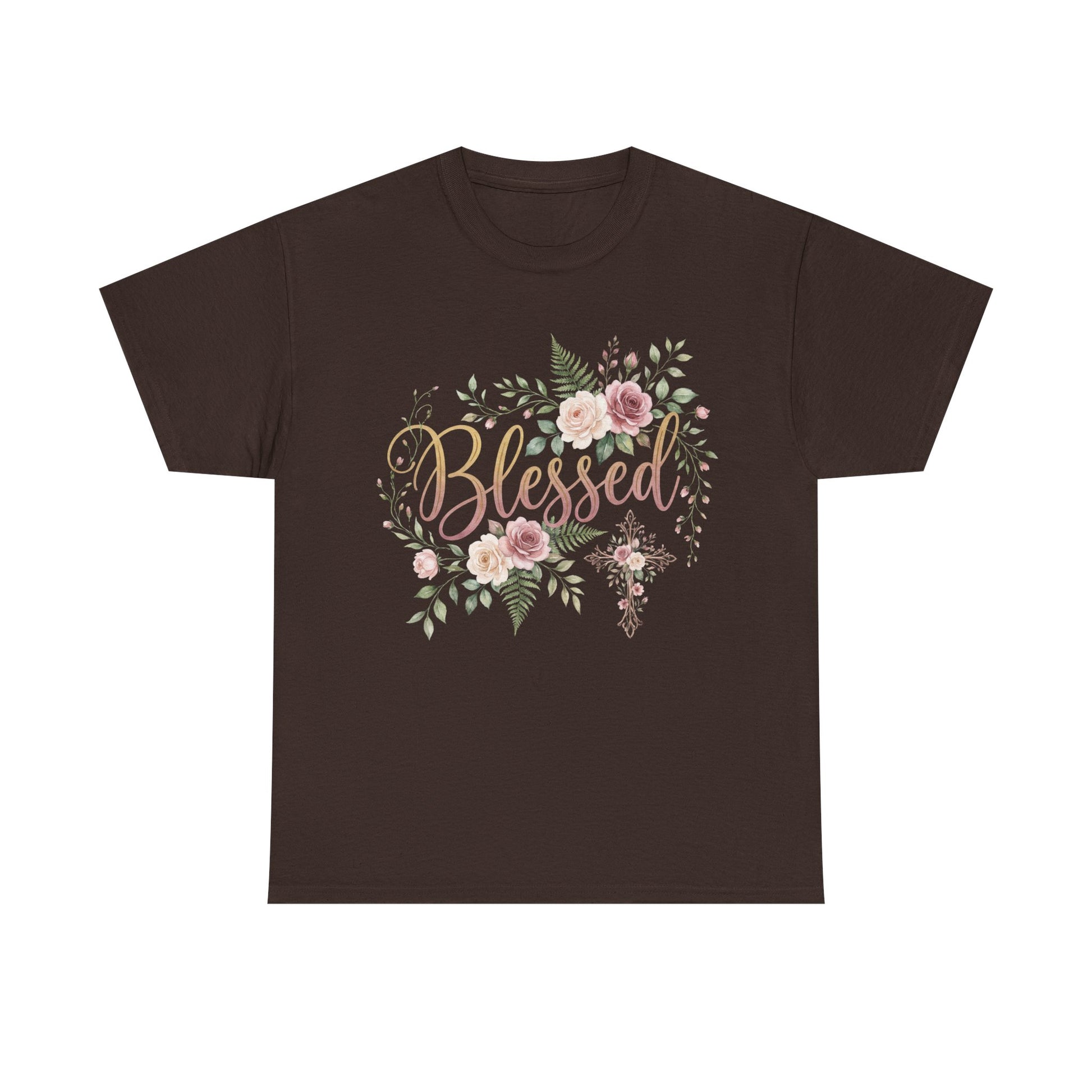 Blessed Floral Tee — Women's Inspirational T-Shirt