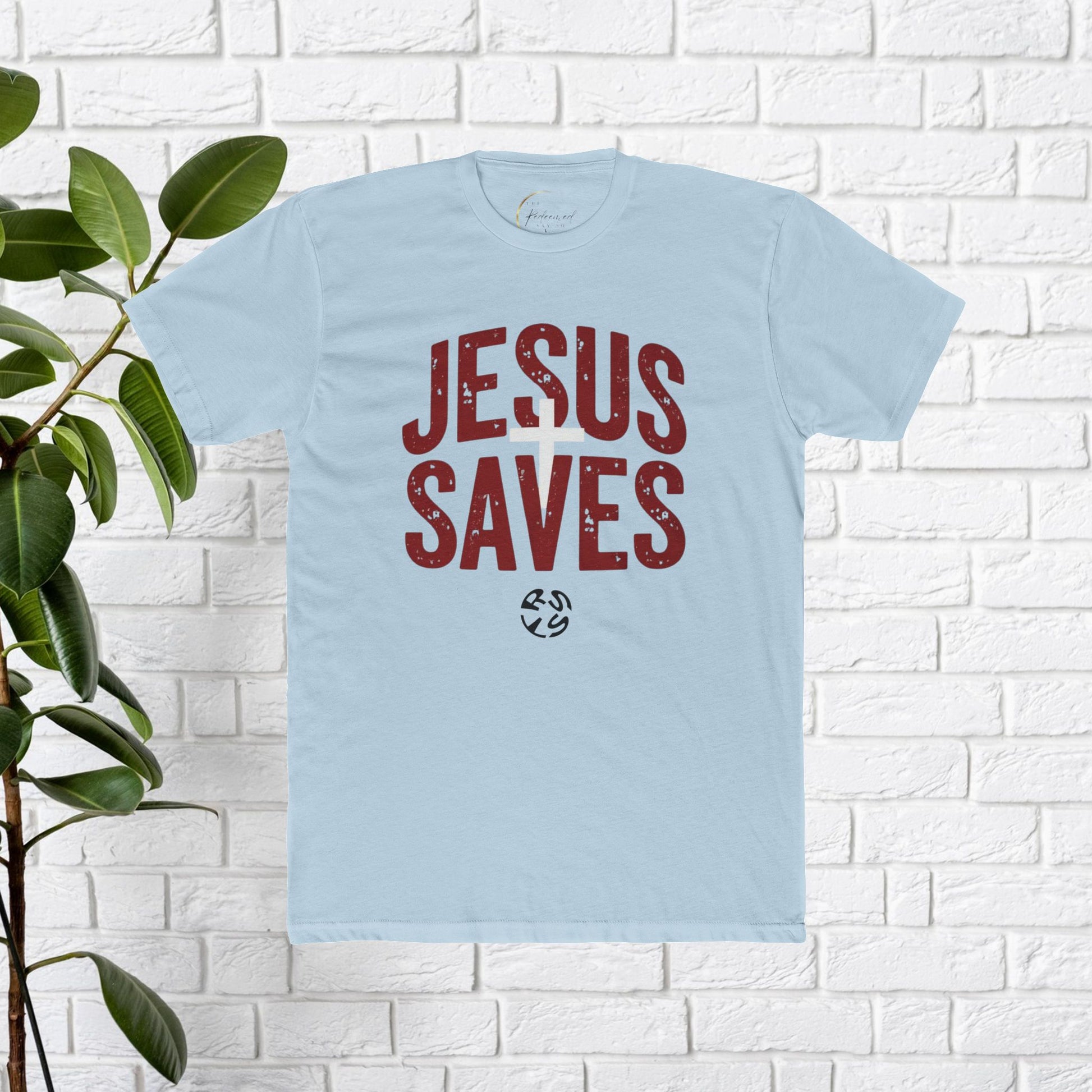 Jesus Saves Unisex Cotton Crew Tee