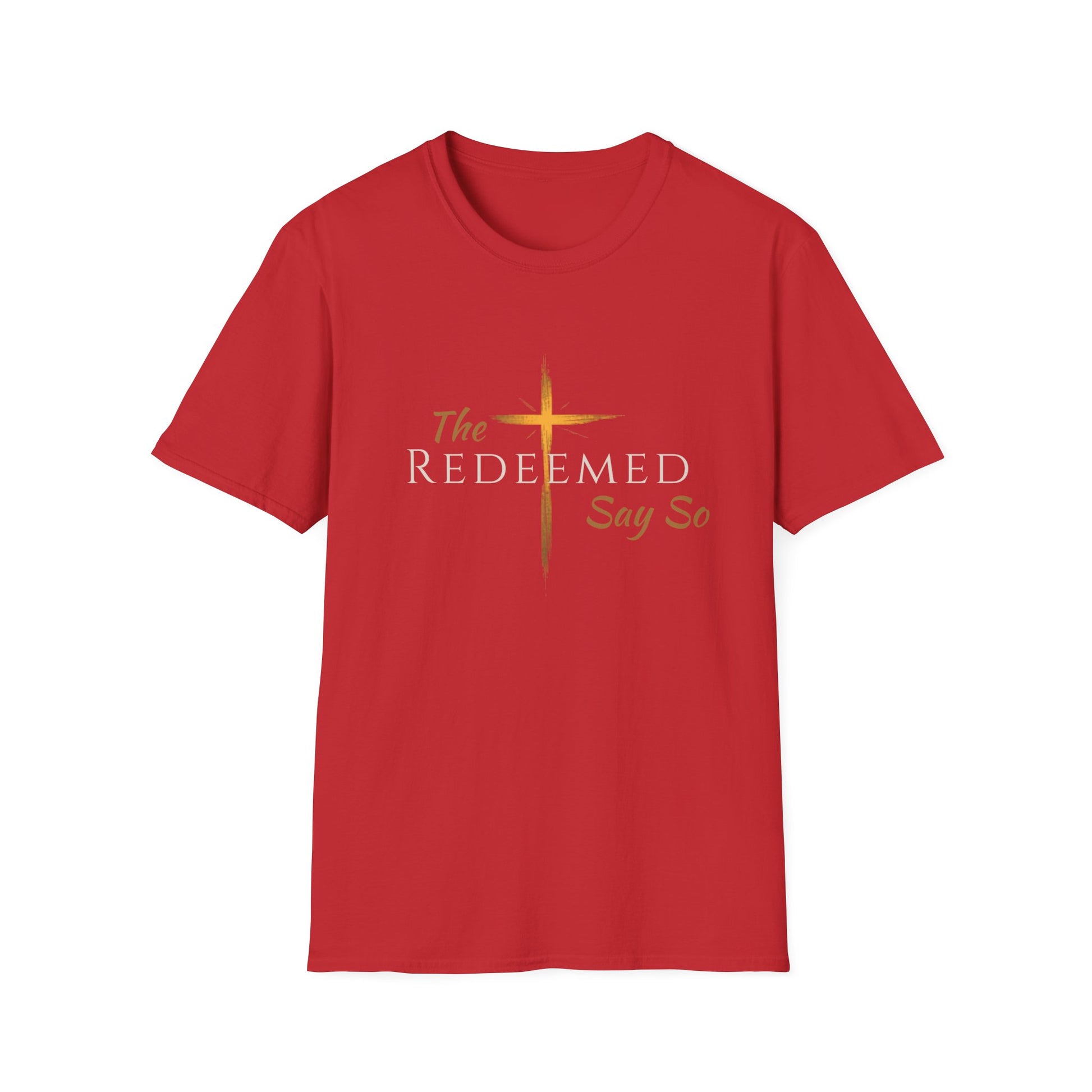 The Redeemed Say So Official Tee — Faith-Inspired Christian T-Shirt