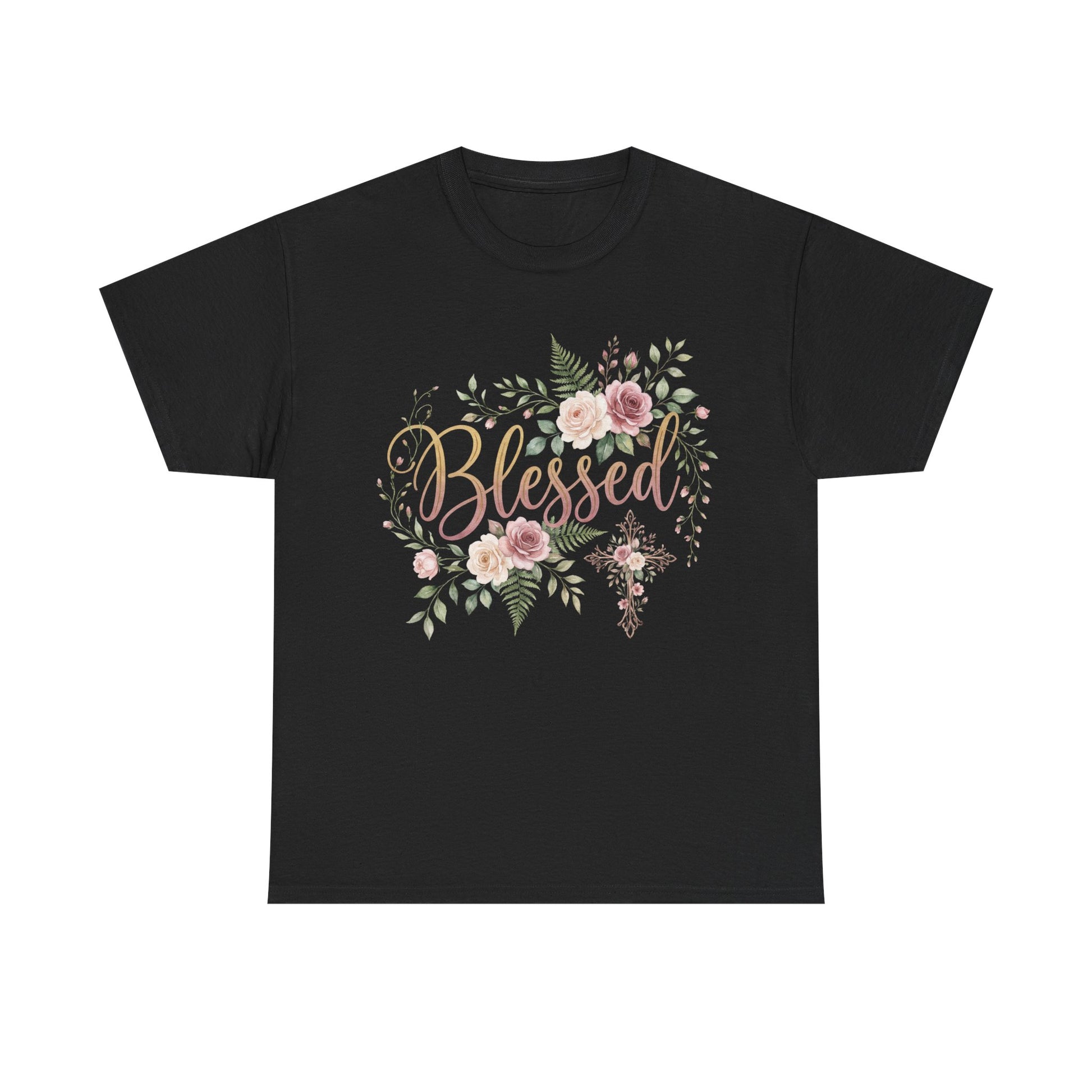 Blessed Floral Tee — Women's Inspirational T-Shirt