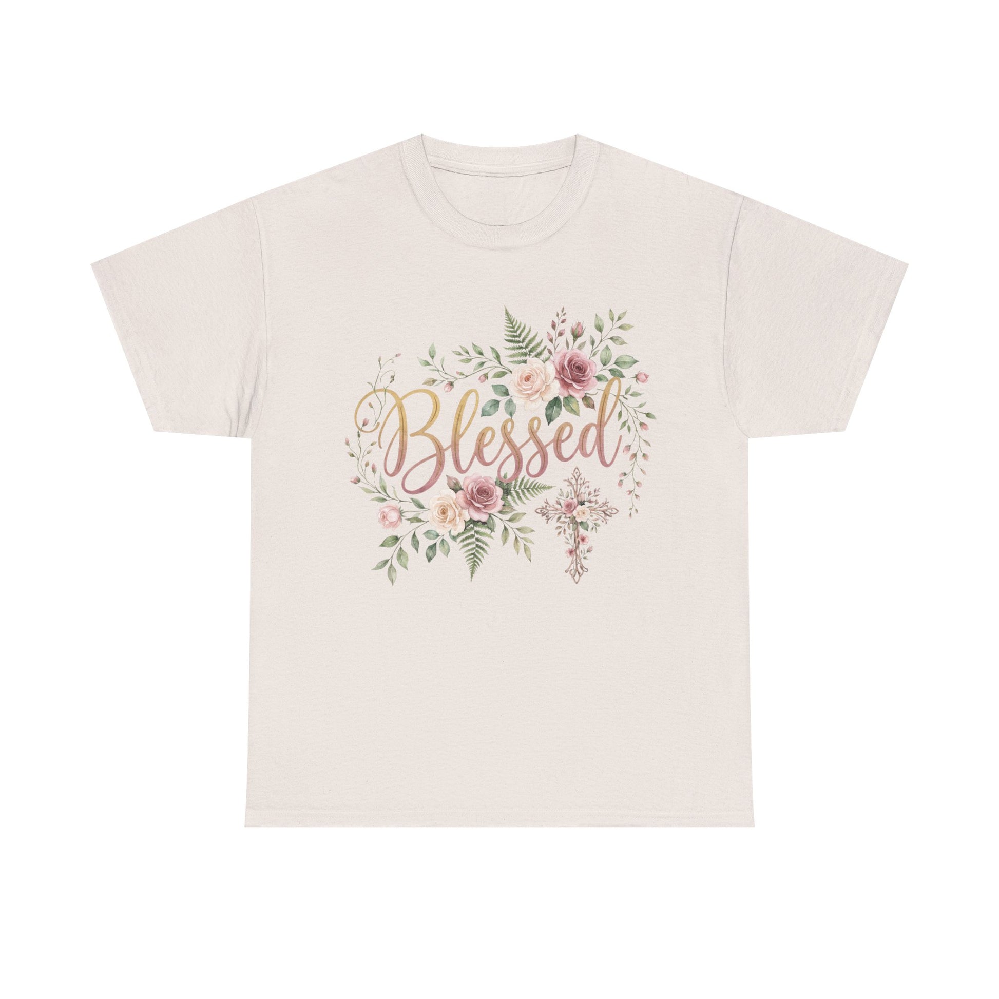 Blessed Floral Tee — Women's Inspirational T-Shirt