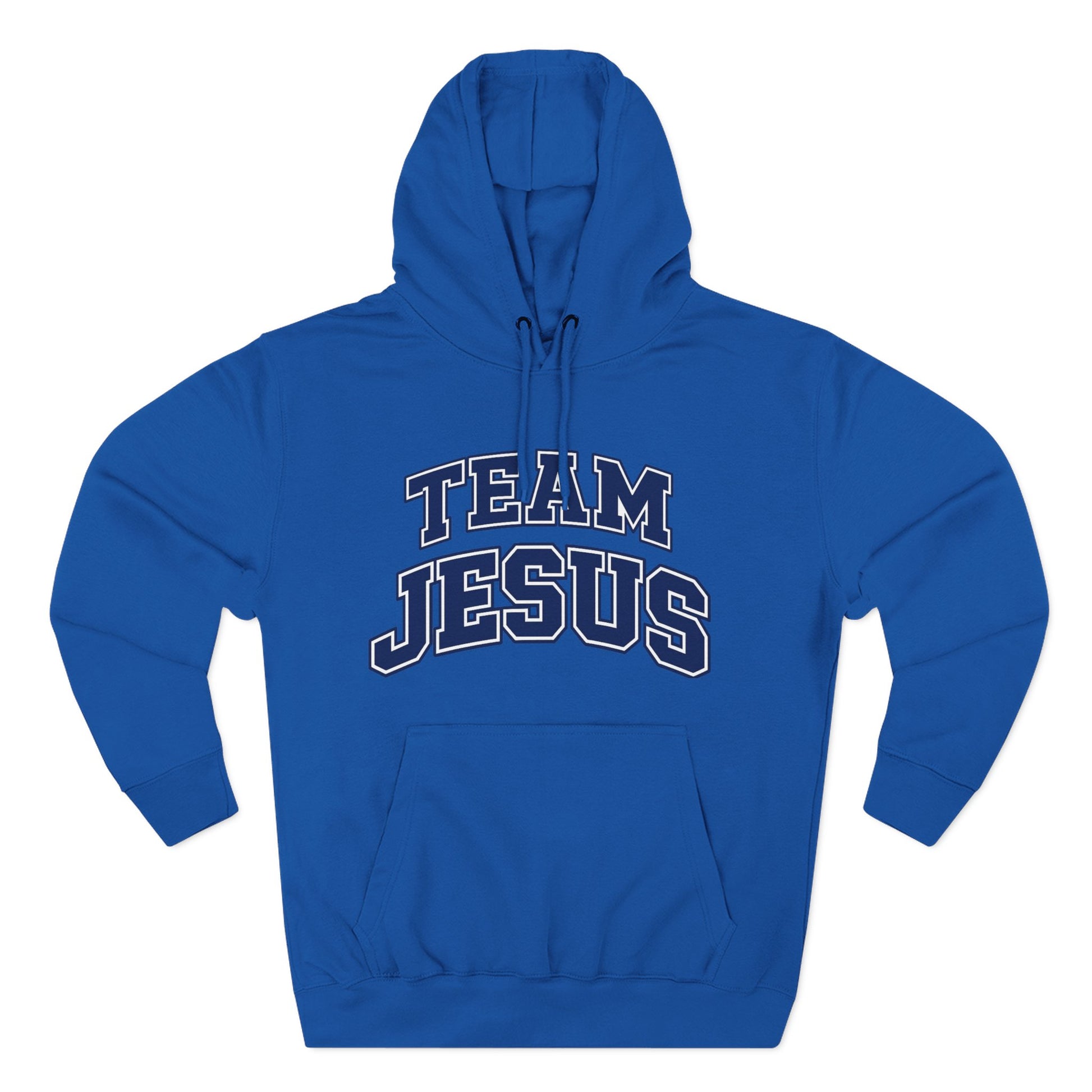 "Team Jesus" Hoodie — Classic Christian Embroidered  Fleece Pullover