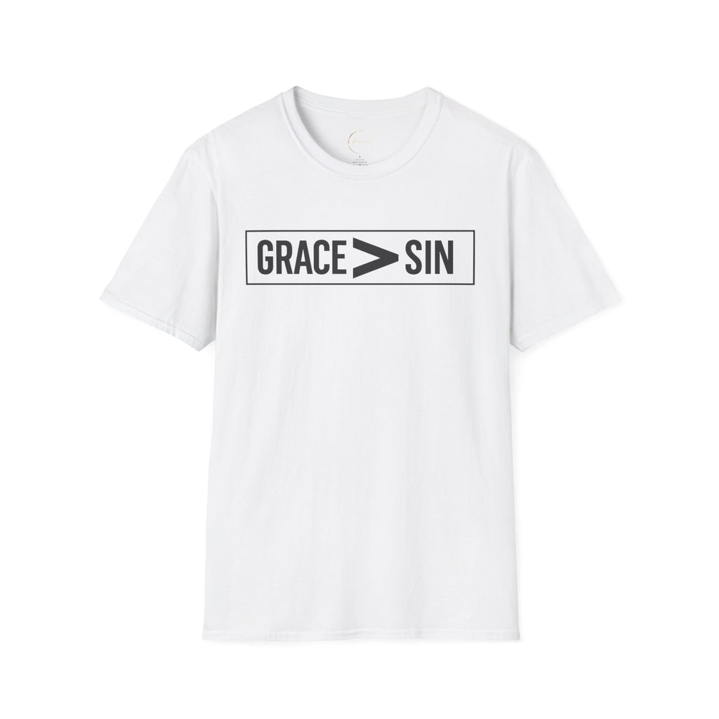 "Grace Greater Than Sin" Christian Minimalist T-Shirt