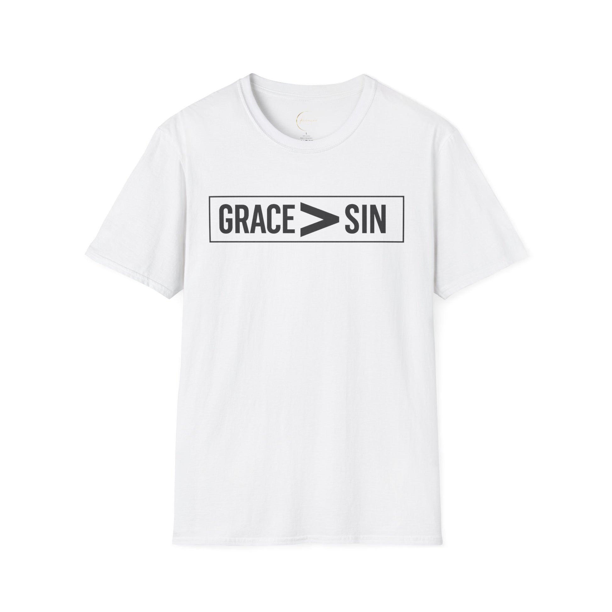 "Grace Greater Than Sin" Christian Minimalist T-Shirt