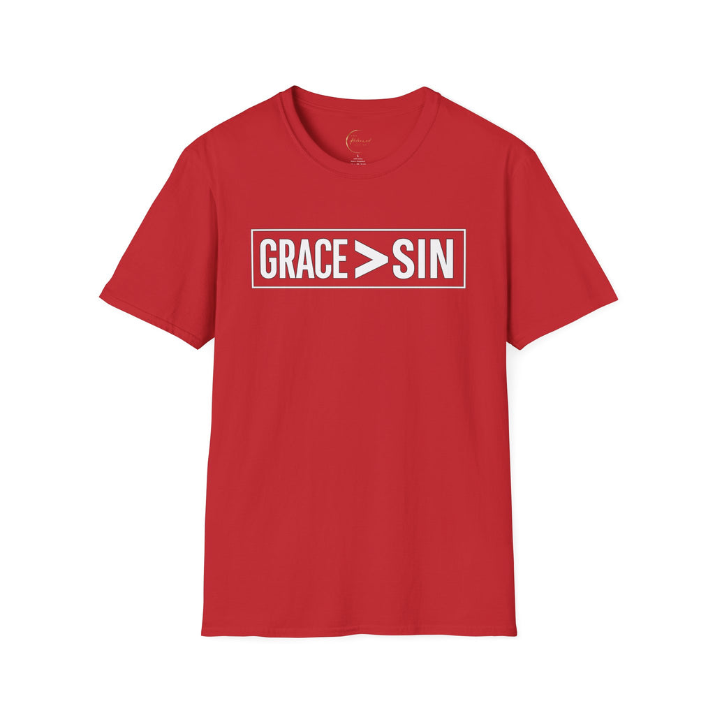 "Grace Greater Than Sin" Christian Minimalist T-Shirt
