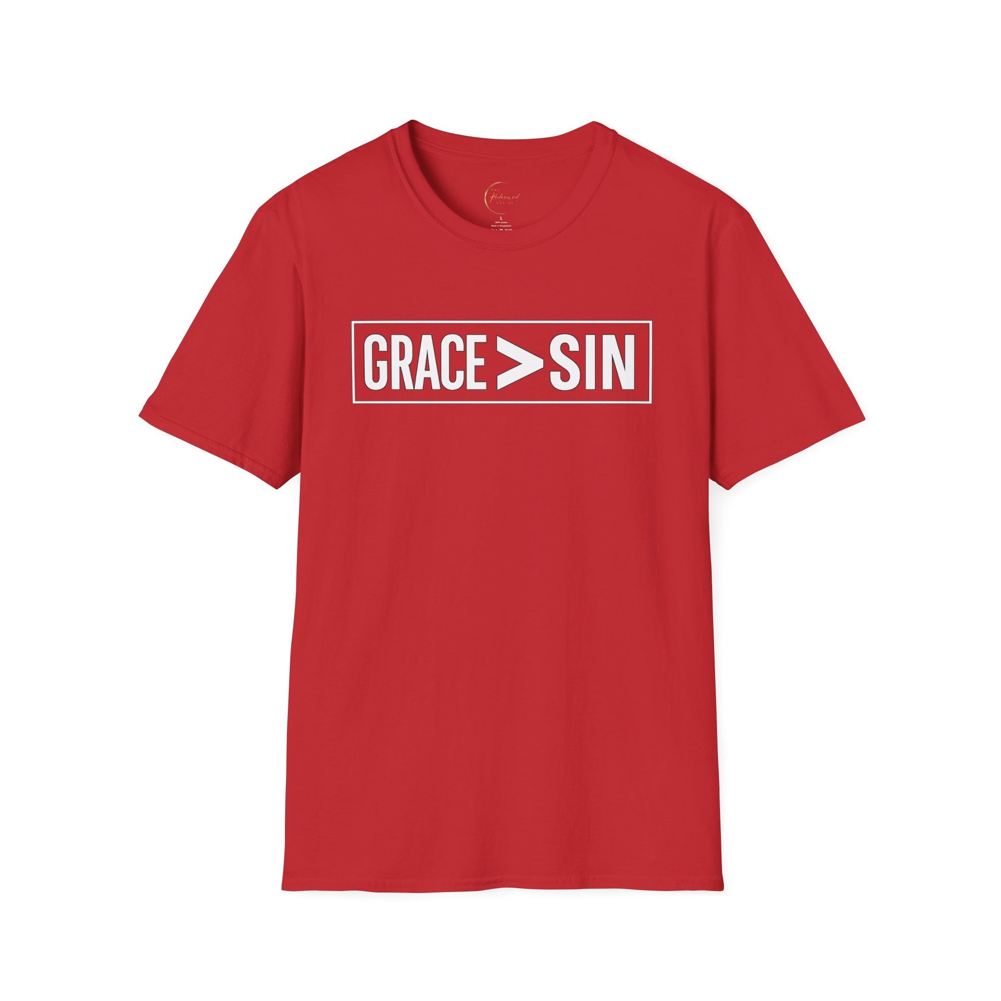 "Grace Greater Than Sin" Christian Minimalist T-Shirt