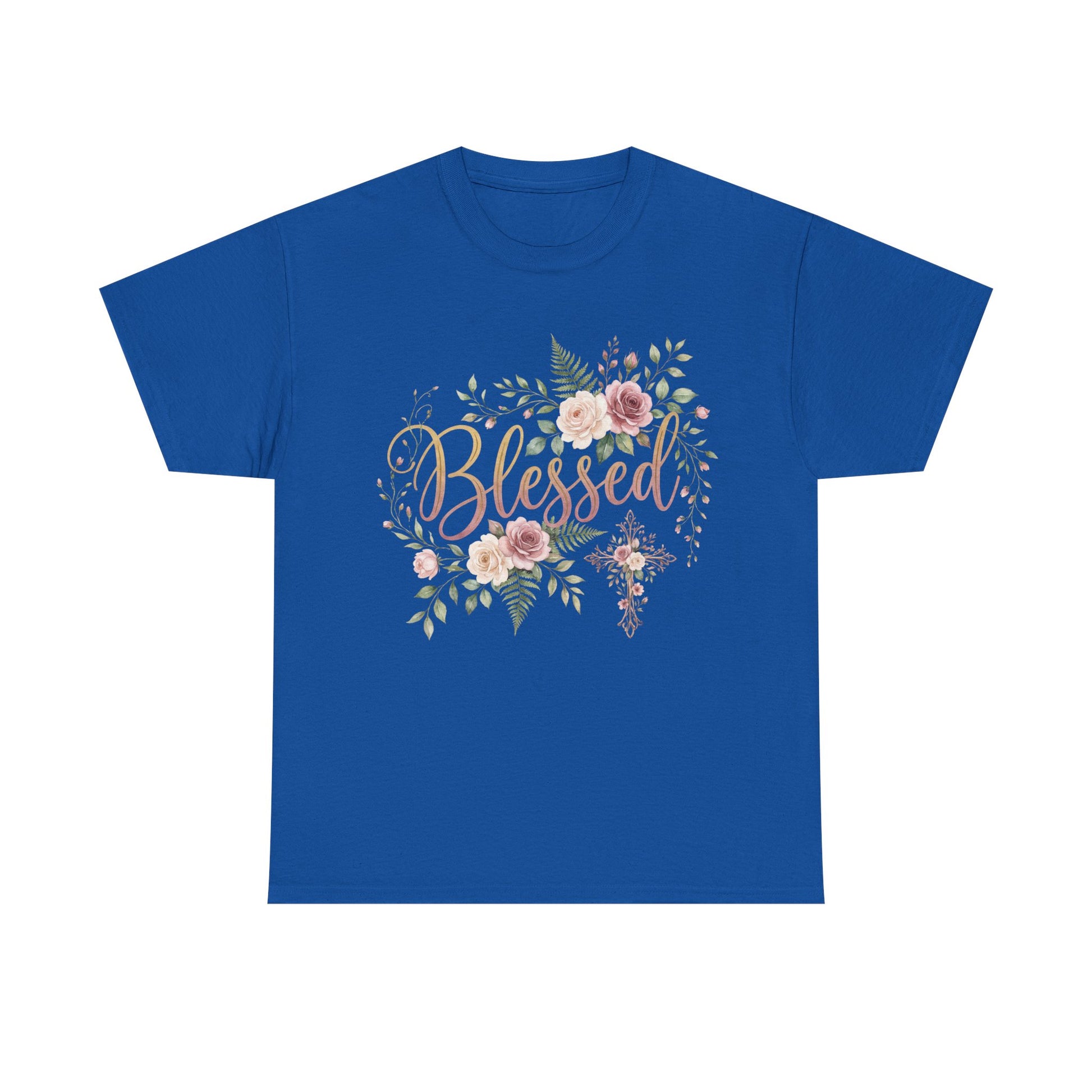 Blessed Floral Tee — Women's Inspirational T-Shirt